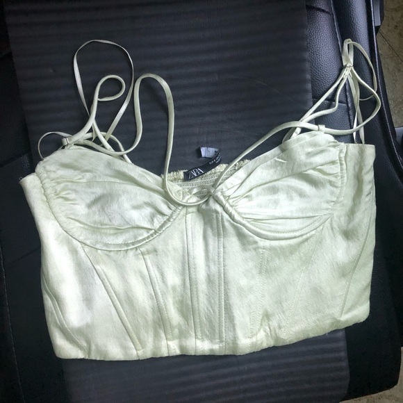Zara satin corset cropped top - Picture 10 of 17
